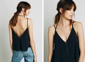 Free People button tank - medium